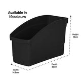 Elizabeth Richards Plastic Book and Storage Tub Black