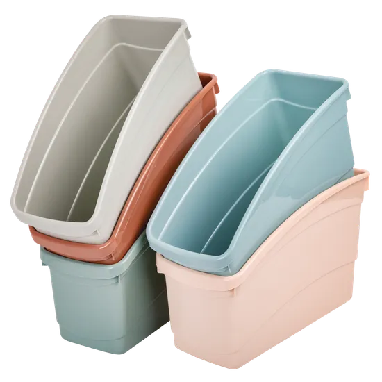 Plastic Book and Storage Tub - Coral - Modern Teaching Aids NZ