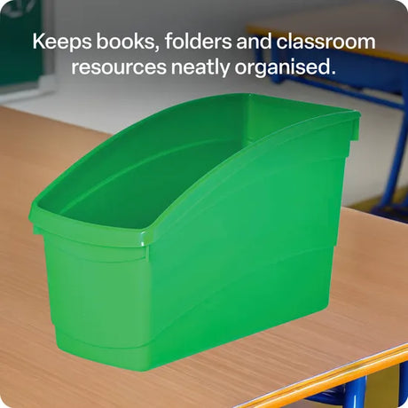 Elizabeth Richards Plastic Book and Storage Tub Green
