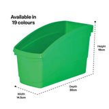 Elizabeth Richards Plastic Book and Storage Tub Green