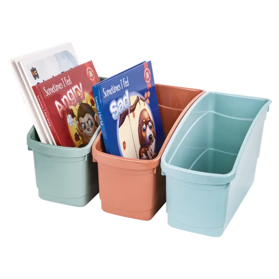Book & Storage Tubs - Set of 5 - Modern Teaching Aids NZ