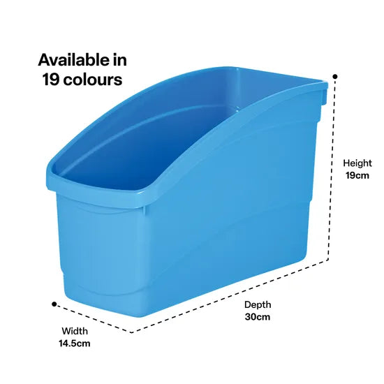 Plastic Book and Storage Tub - Light Blue - Modern Teaching Aids NZ