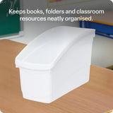 Elizabeth Richards Plastic Book and Storage Tub White