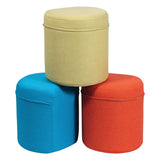 Elizabeth Richards Rocker Ottoman - Blue