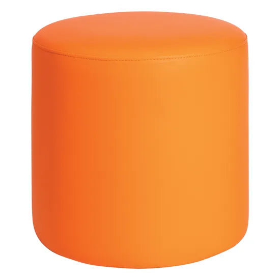 Round Ottoman - Orange - Modern Teaching Aids NZ