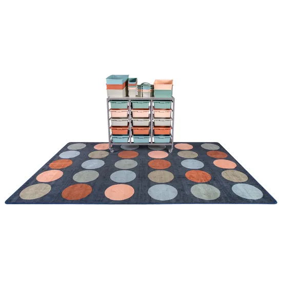 Colours of Australia Rug - Circle Pattern - 3 (L) x 2 (W) m - Modern Teaching Aids NZ