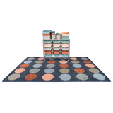 Colours of Australia Rug - Circle Pattern - 3 (L) x 2 (W) m - Modern Teaching Aids NZ