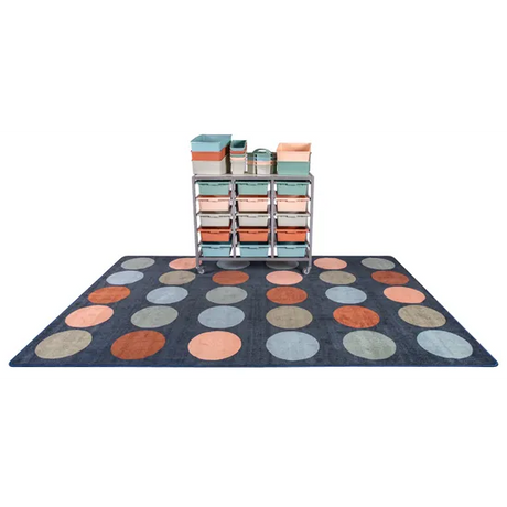 Colours of Australia Rug - Circle Pattern - 3 (L) x 2 (W) m - Modern Teaching Aids NZ