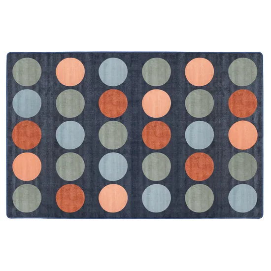 Colours of Australia Rug - Circle Pattern - 3 (L) x 2 (W) m - Modern Teaching Aids NZ