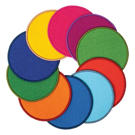 Rainbow Rug Discs - Set of 10 - Modern Teaching Aids NZ
