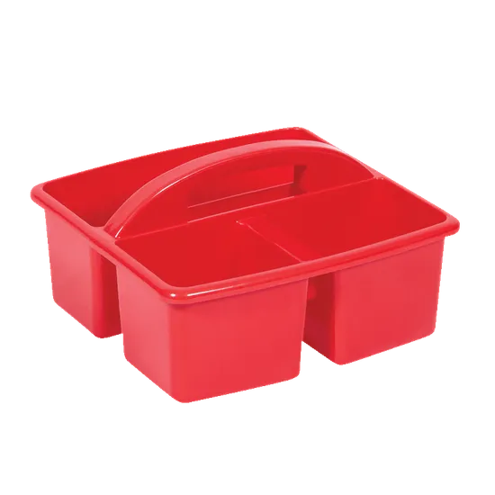 Small Plastic Caddy - Red - Modern Teaching Aids NZ