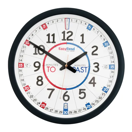 Easy Read Classroom Clock - Modern Teaching Aids NZ