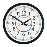 EasyRead Time Teacher Classroom Clocks - 12/24 Hour, Set of 10