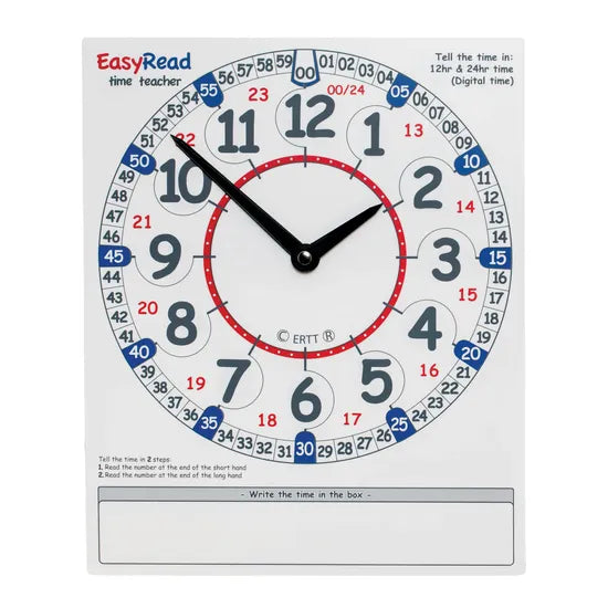 Easy Read Clock Dial - Teacher - Modern Teaching Aids NZ