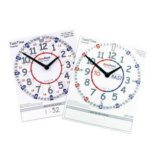 Easy Read Clock Dial - Student - Set of 10 - Modern Teaching Aids NZ