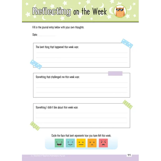 4 My Wellbeing Journal Primary Years 3-4 - Modern Teaching Aids NZ