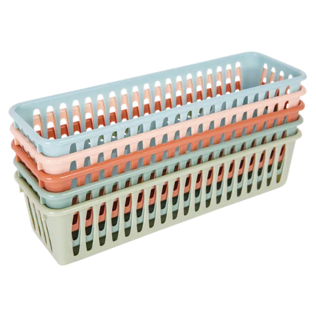 Classroom Pencil Basket - Coral - Modern Teaching Aids NZ