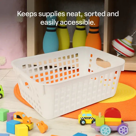 Elizabeth Richards Large Classroom Storage Basket White - Modern Teaching Aids NZ
