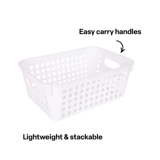 Elizabeth Richards Large Classroom Storage Basket White - Modern Teaching Aids NZ