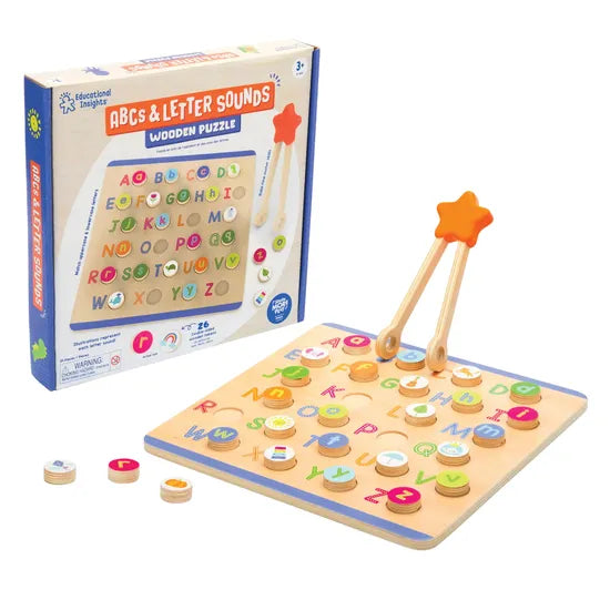ABCs & Letter Sounds Wooden Puzzles