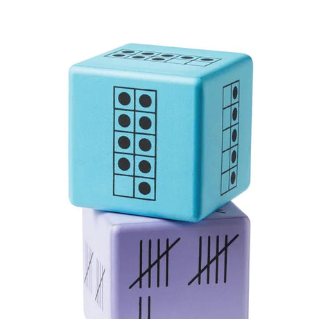 Colourful Foam Number Representation  Dice - Set o - Modern Teaching Aids NZ