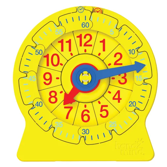 Mini Clocks - Includes Clock Number Line, Set of 6