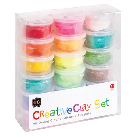 CreativeClay - Pack of 18 mix 25g Pot - Modern Teaching Aids NZ