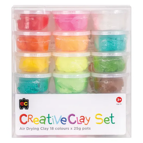 CreativeClay - Pack of 18 mix 25g Pot - Modern Teaching Aids NZ