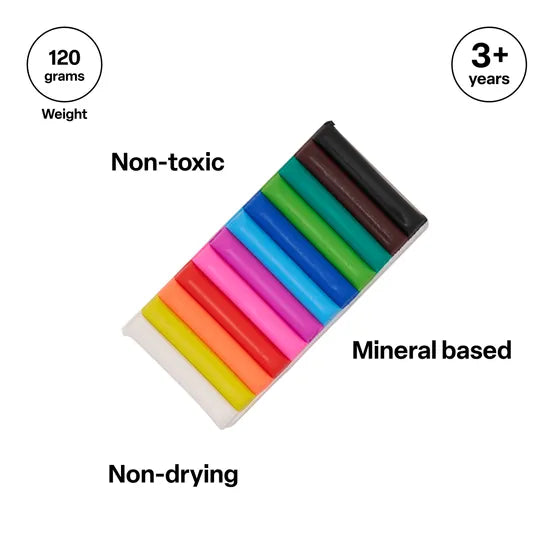 Assorted Modelling Clay - 120 g - Modern Teaching Aids NZ