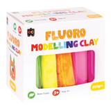 Modelling Clay (Fluoro) 5 colours x 50gm - Modern Teaching Aids NZ