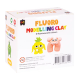 Modelling Clay (Fluoro) 5 colours x 50gm - Modern Teaching Aids NZ