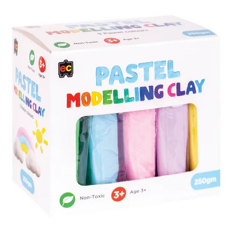 Modelling Clay (Pastel) 5 colours x 50gm - Modern Teaching Aids NZ