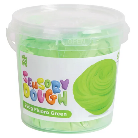 Sensory Dough - Fluoro Green 250g - Modern Teaching Aids NZ