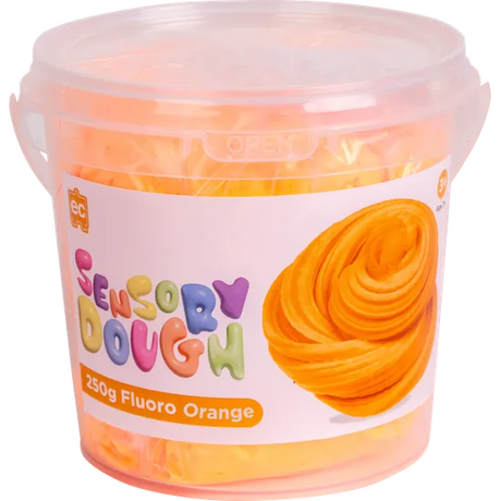 Sensory Dough - Fluoro Orange 250g - Modern Teaching Aids NZ