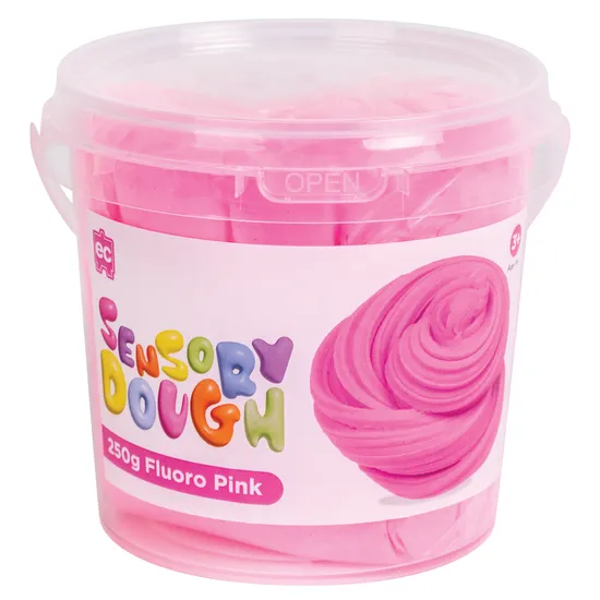 Sensory Dough - Fluoro Pink 250g - Modern Teaching Aids NZ