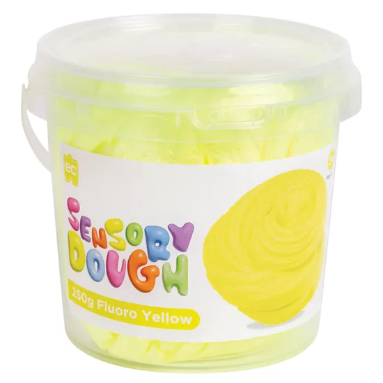 Sensory Dough - Fluoro Yellow 250g - Modern Teaching Aids NZ