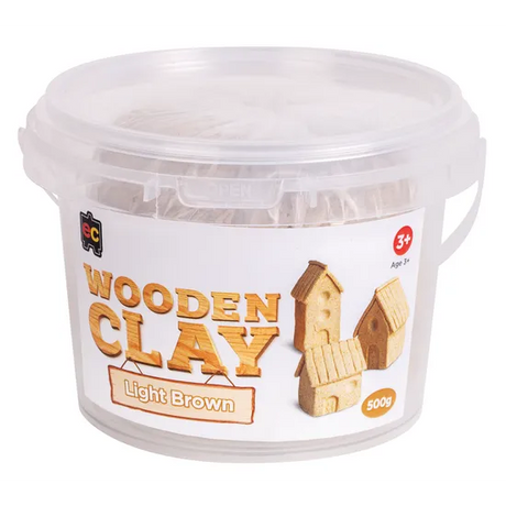 Wooden Clay - Light Brown 500g - Modern Teaching Aids NZ