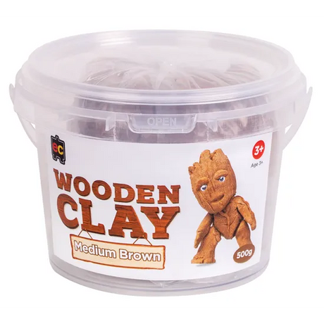 Wooden Clay - Medium Brown 500g - Modern Teaching Aids NZ
