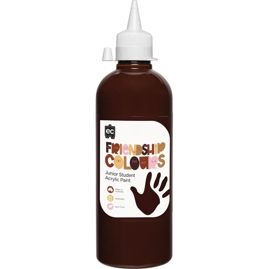 Friendship Colours Acrylic Paint 500 ml - Espresso
