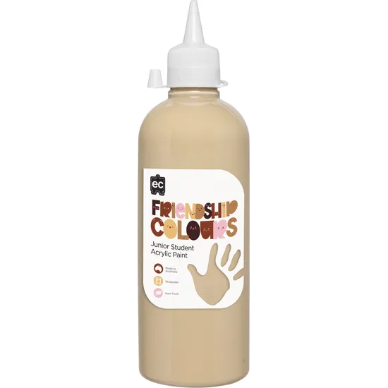 Friendship Colours Acrylic Paint 500 ml - Set of 6