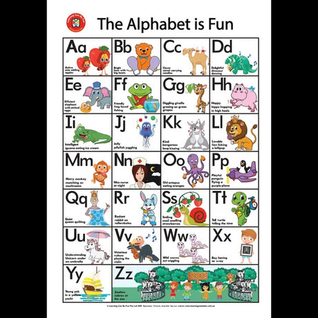 Alphabet is Fun Poster - Modern Teaching Aids NZ