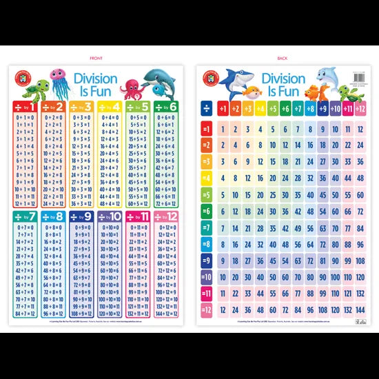 Division Is Fun Poster - Modern Teaching Aids NZ