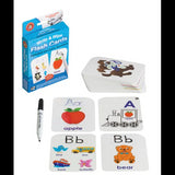 Write & Wipe Alphabet Flash Cards with Marker - Modern Teaching Aids NZ