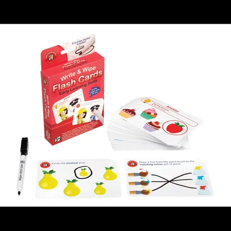 W&W Flash Cards Early Learning Skills w/m - Modern Teaching Aids NZ