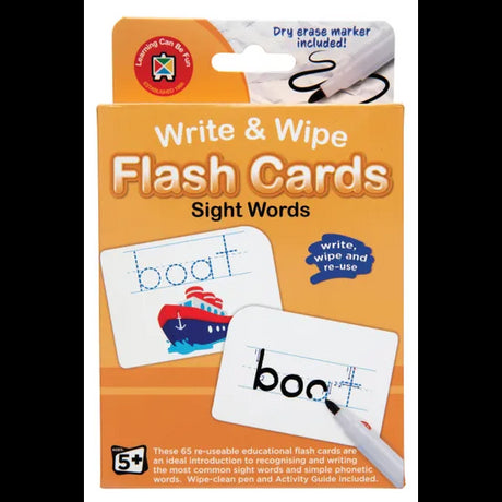 W&W Flash Cards Sight Words with Marker - Modern Teaching Aids NZ