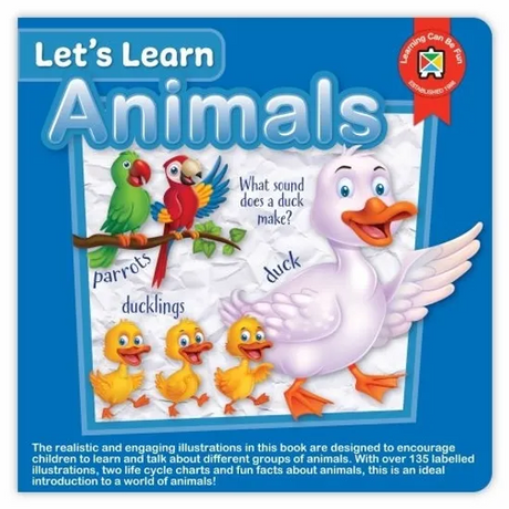 Let's Learn Animals Board Book - Modern Teaching Aids NZ