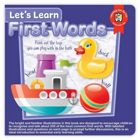 Let's Learn First Words Board Book - Modern Teaching Aids NZ