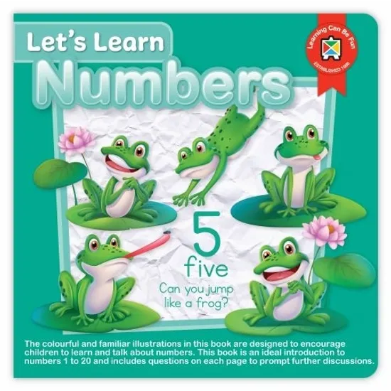 Let's Learn Numbers Board Book - Modern Teaching Aids NZ