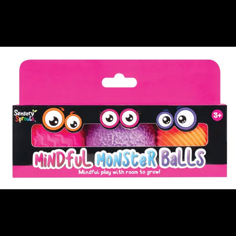 Sensory Sprouts Mindful Monster Balls - pink purple orange - Modern Teaching Aids NZ