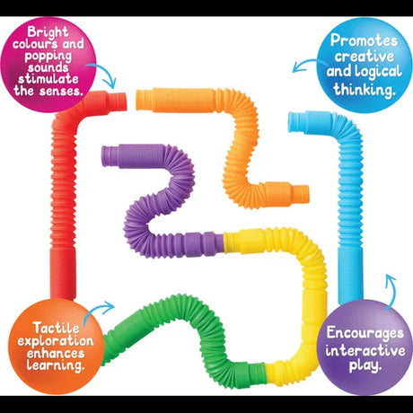Sensory Sprouts Rainbow Pull Pipes - Modern Teaching Aids NZ